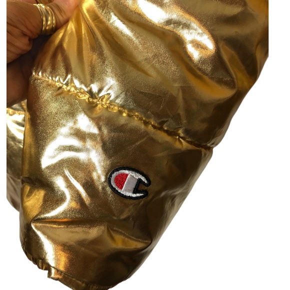 🔴SOLD🔴Champion gold NASA puffer jacket size XL - Picture 6 of 13